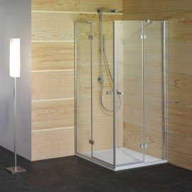 Mampara de ducha a medida instalada en Logroño por Cristalería Oteo