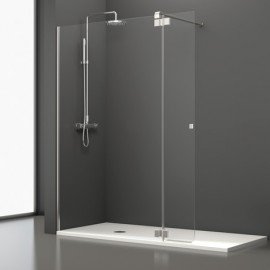 Detalle de mampara de baño a medida en Logroño